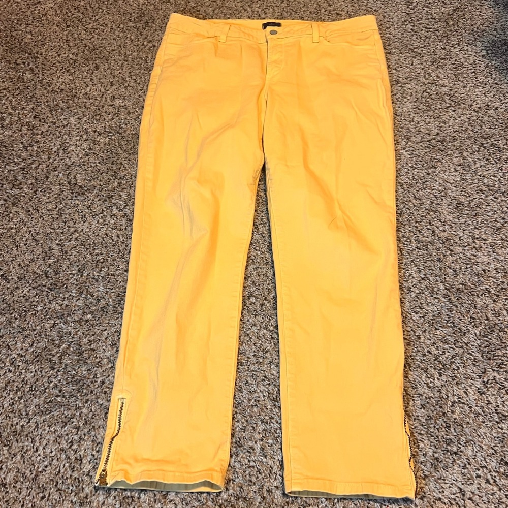 Yellow Women's Straight-Leg Trousers